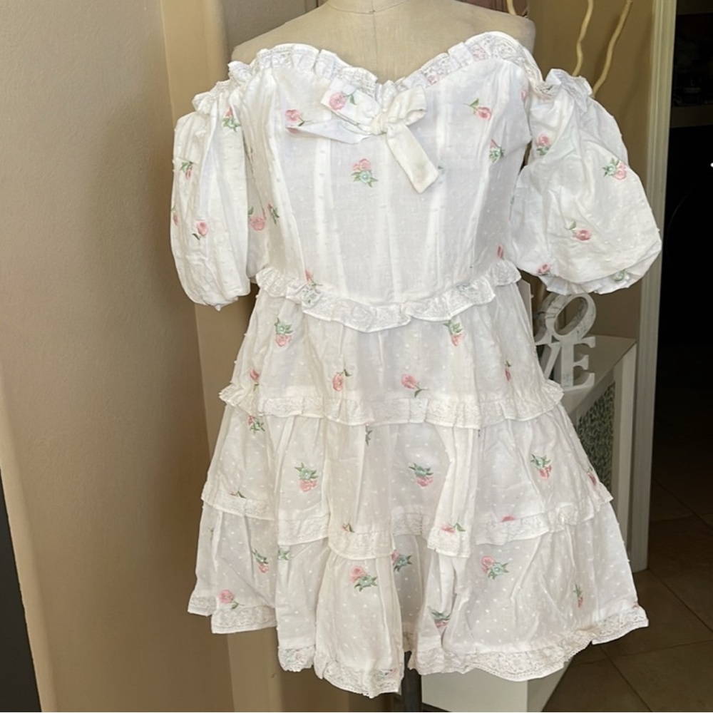 For Love & Lemons Off the Shoulder Dress NWT